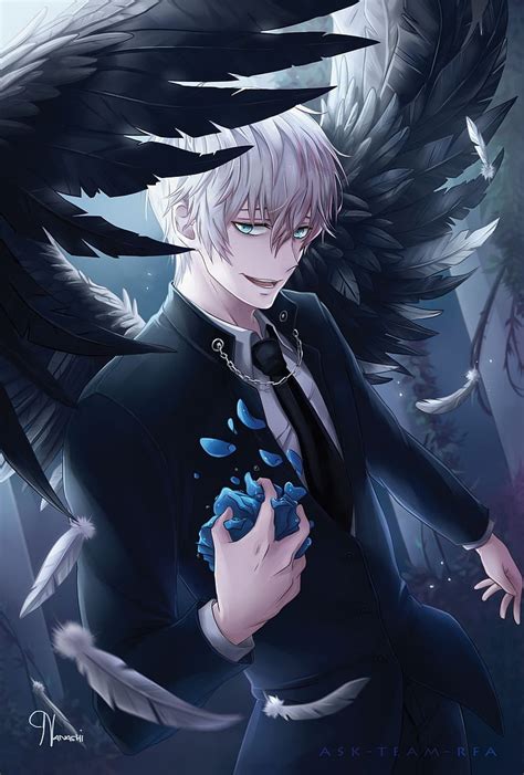 male anime angel|anime fallen angel boy.